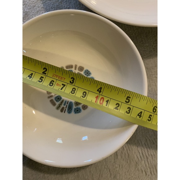 Vintage MCM Atomic Canonsburg‎ Temporama 3 Pc Bowl Plate Add On Set NEW OPEN BOX - Picture 3 of 4